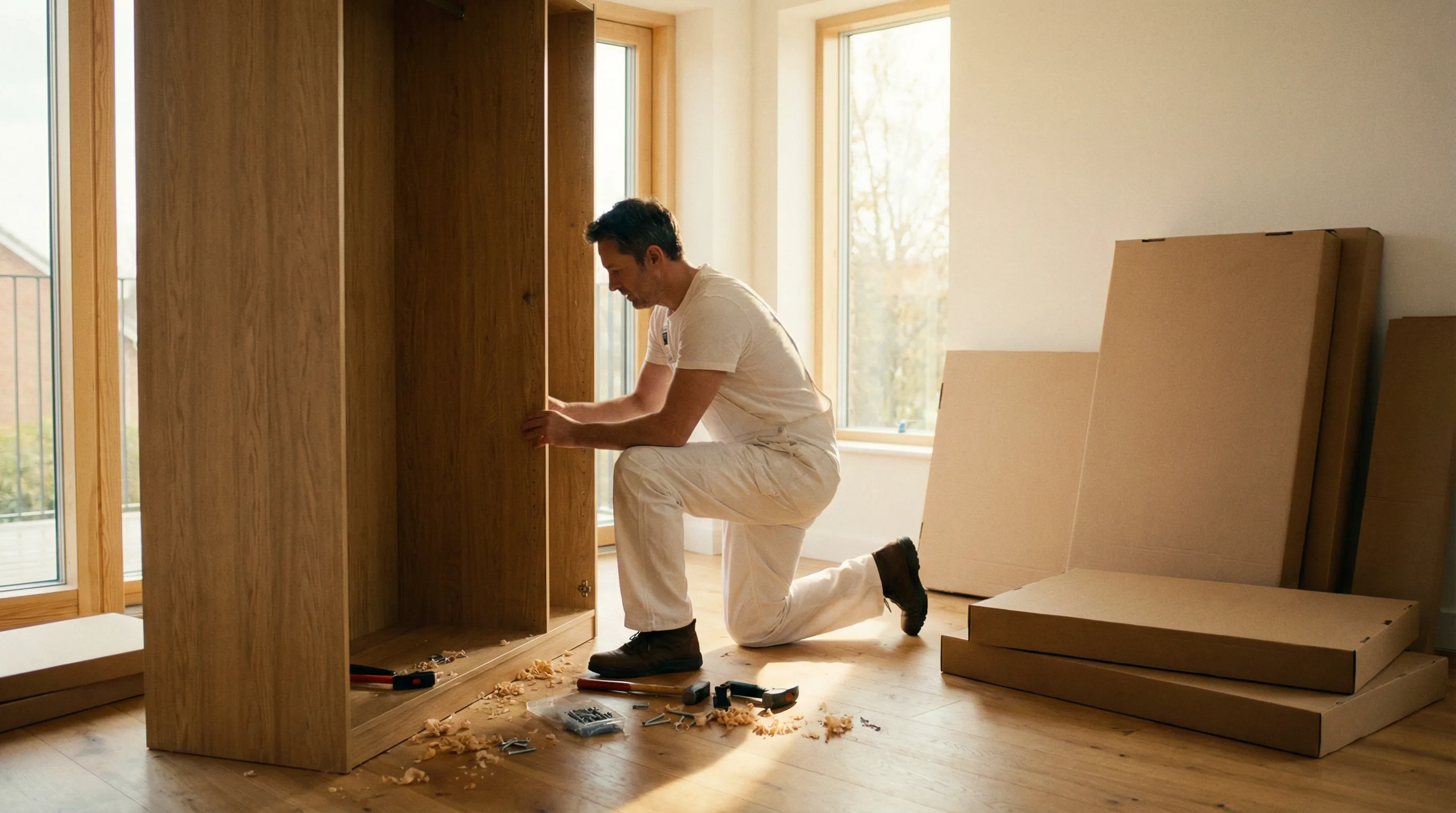 Möbelaufbau und Montage