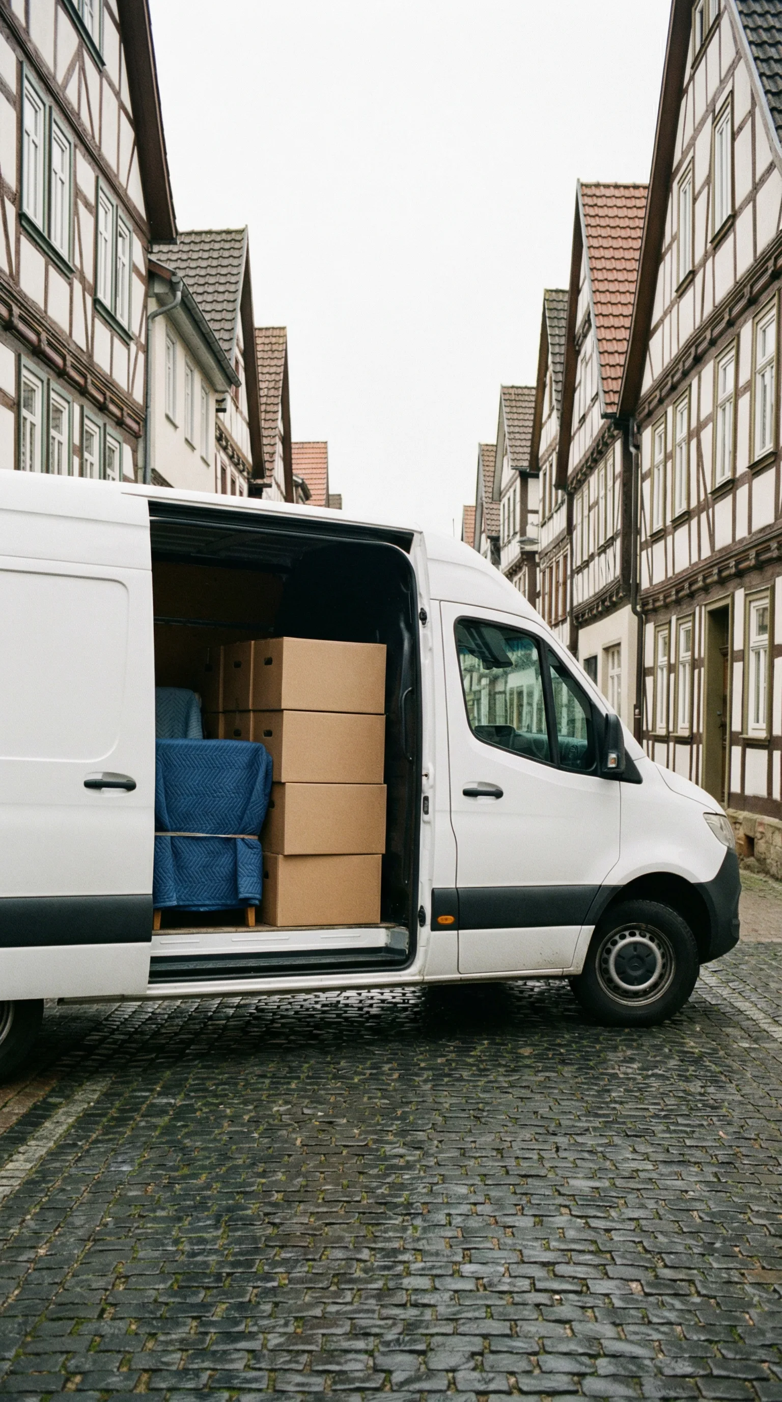 Beladener Transporter